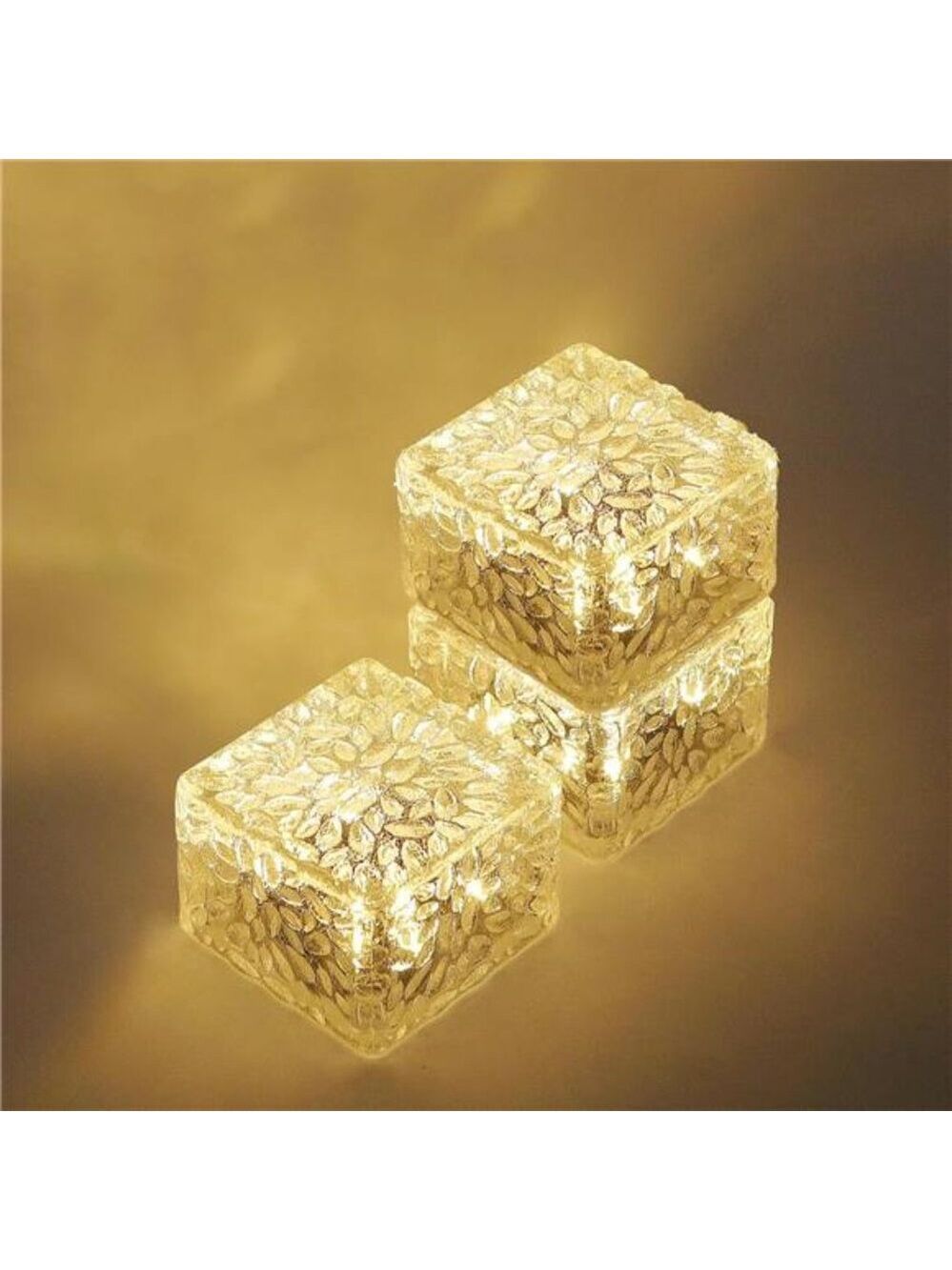 Solar Brick Lights Outdoor LED Pathway Garden Patio Yard Walkway Landscape Decor